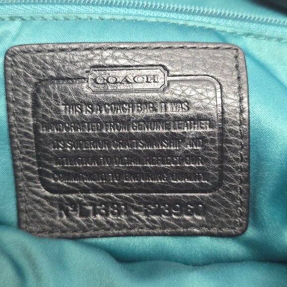 Authentic Coach Black Pebbled Leather Small Avery Hobo Bag S23960 - Picture 7 of 7